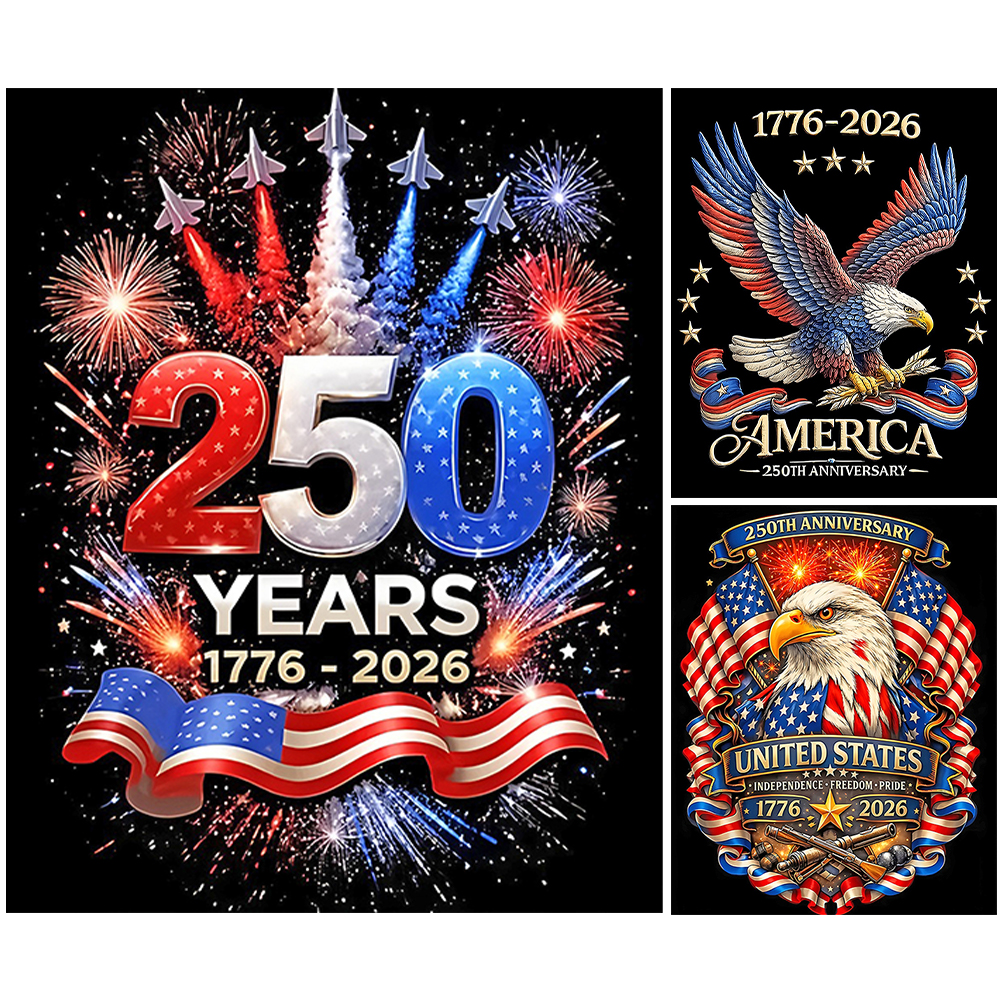 Resin Art Painting - Independence Day Full DIY 5D Round