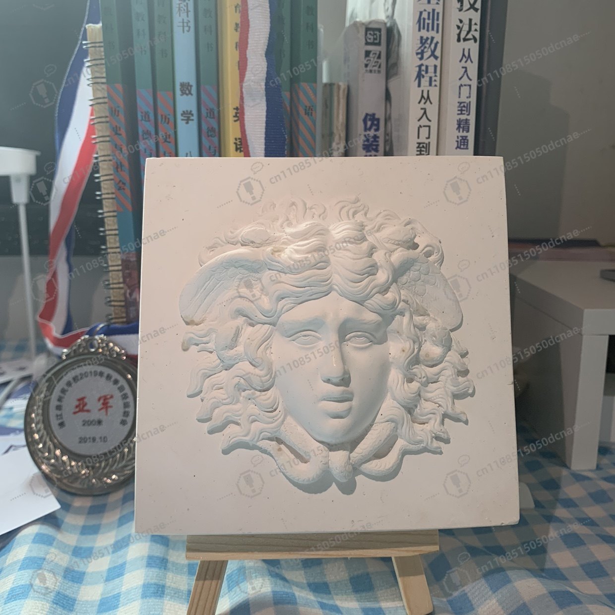 Resin Art Training - Simulation Tusha resin relief head sketch