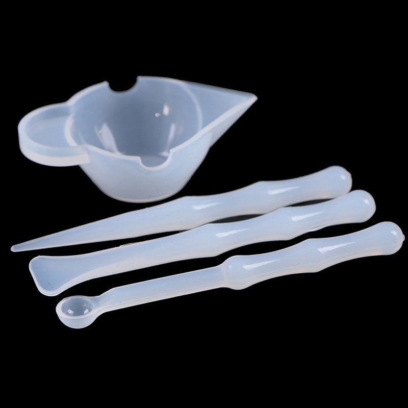 Resin Mixing Cup - 4pcs/Set Mix Cup Silicone Mold Epoxy