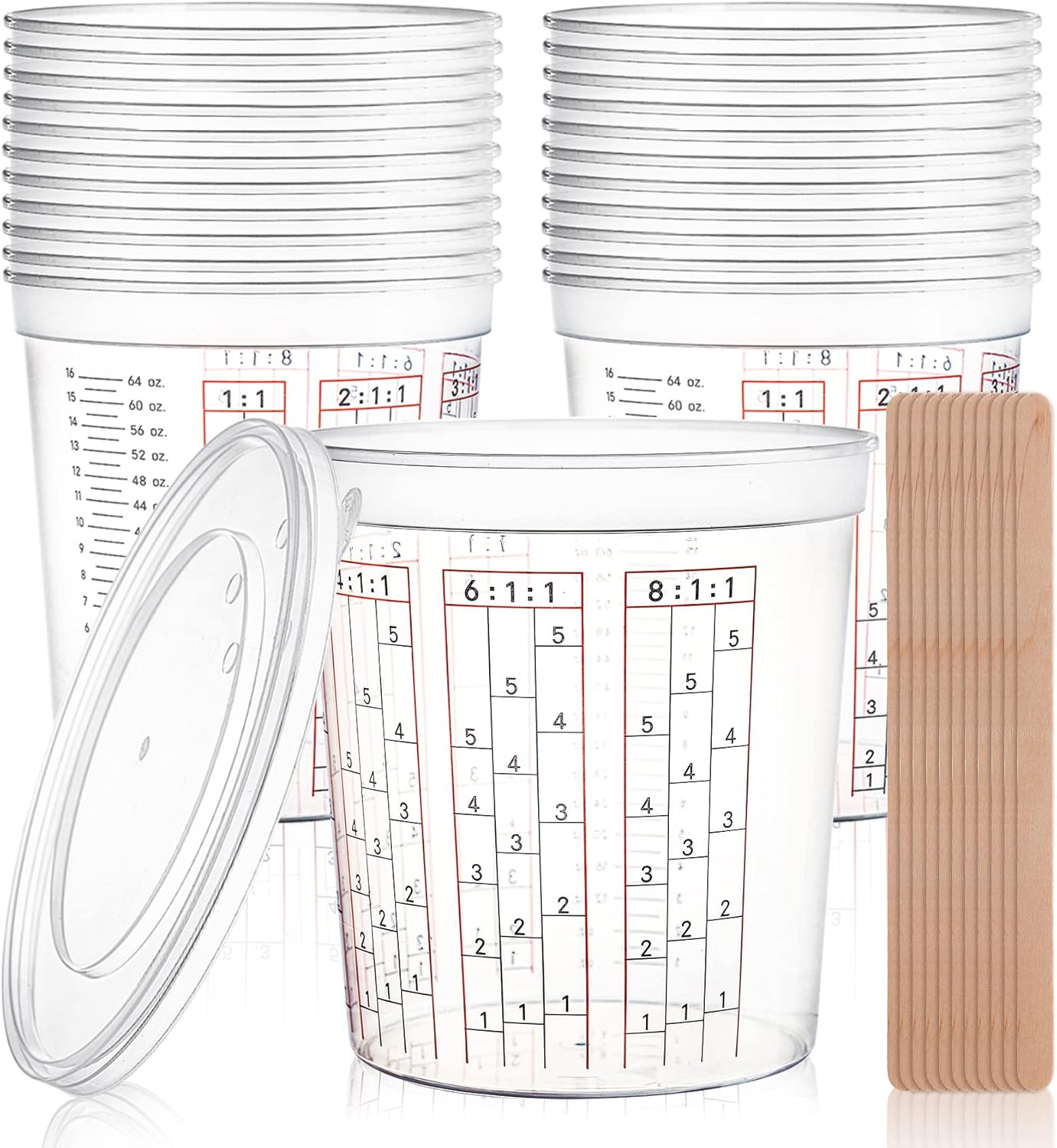 Resin Mixing Cup - 64 oz Paint Mixing Cups with