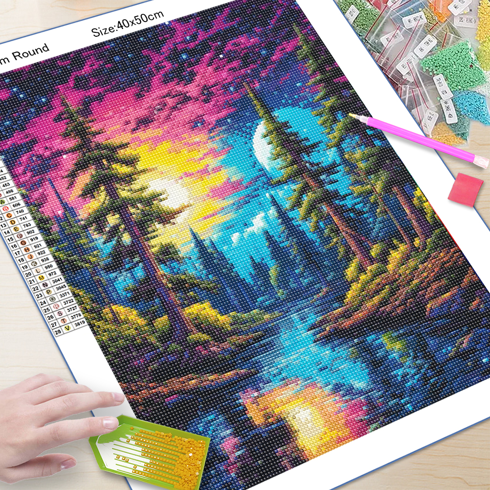 unframe 5D Diamond Art Paintin - Resin Art On Wall recension och pris