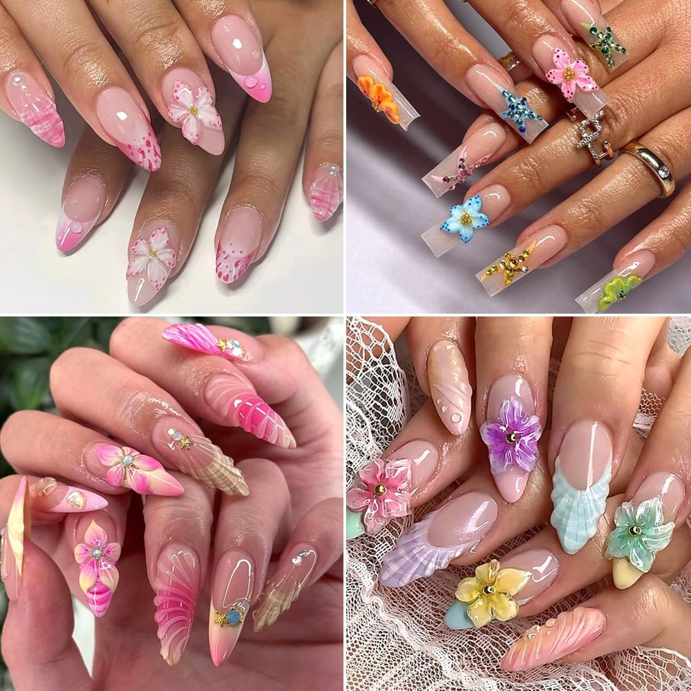 3D Flowers Nail Mold DIY Silic - Resin Art Template recension och pris