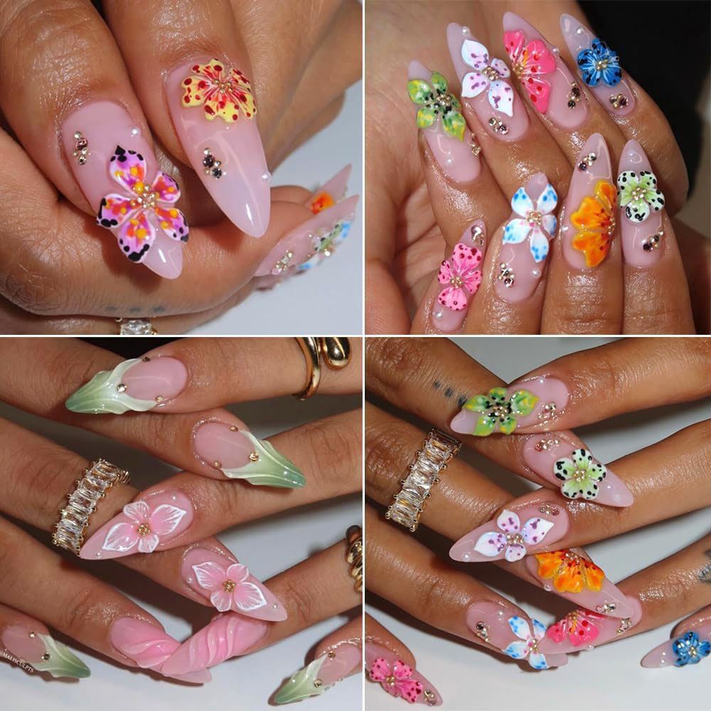 3D Flowers Nail Mold DIY Silic - Resin Art Template recension och pris