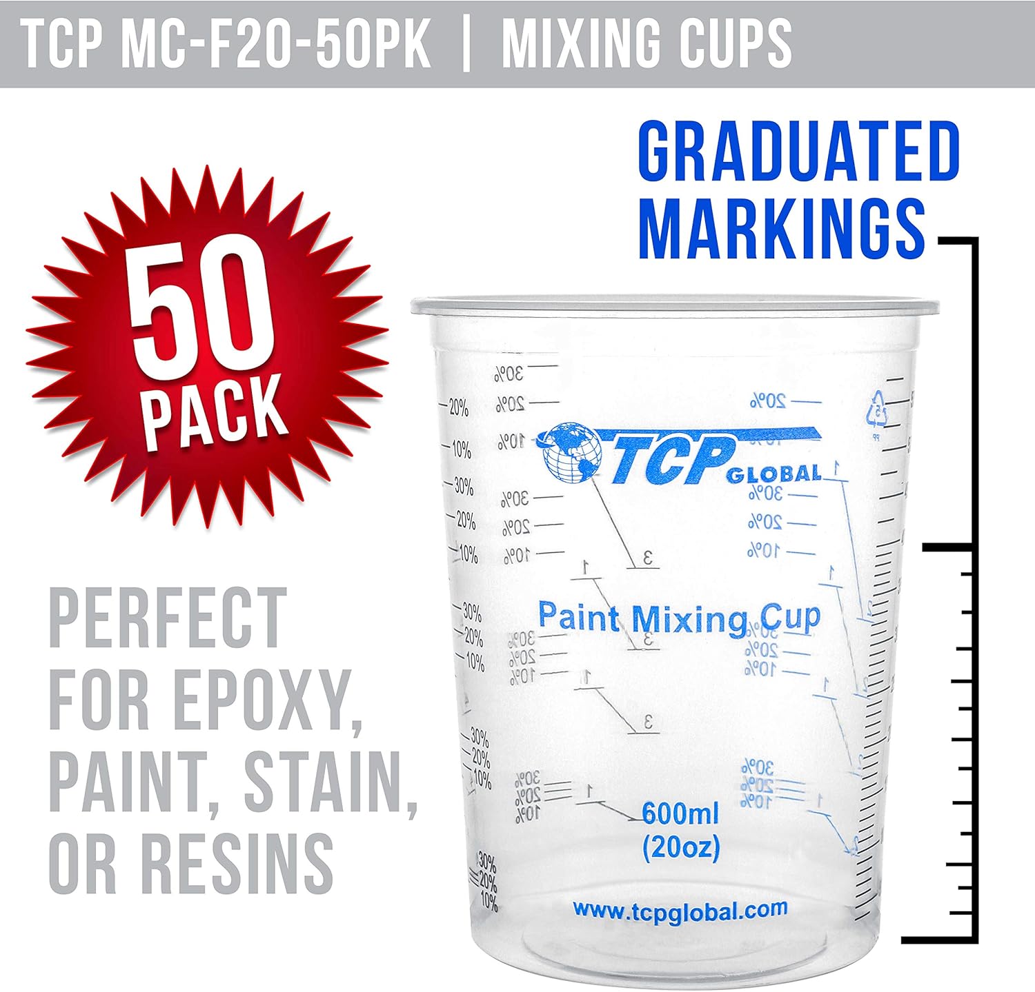 Disposable Plastic Mixing Cups - Resin Mixing Cup recension och pris