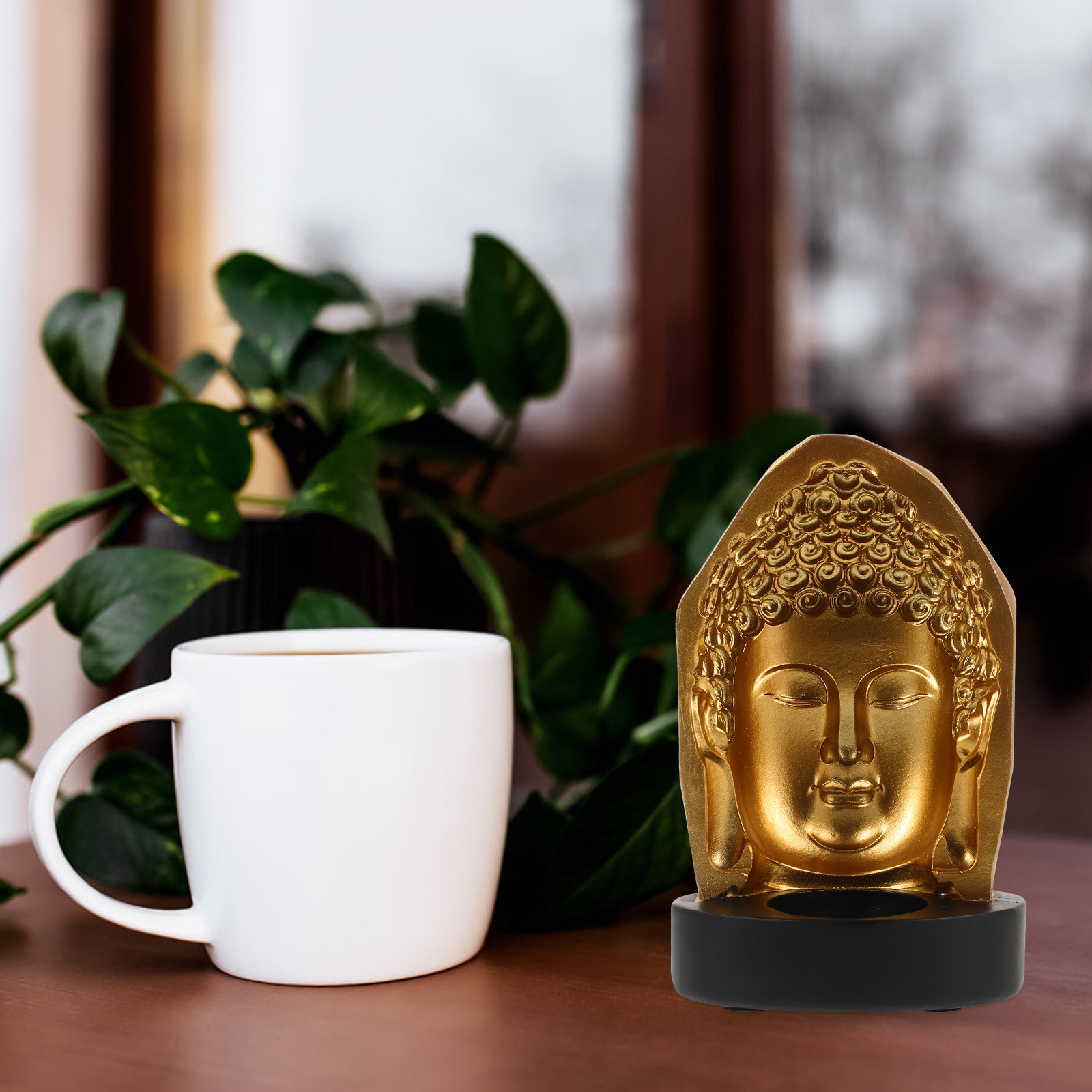 Tea Light Holder Resin Buddha  - Resin Art And Decor recension och pris