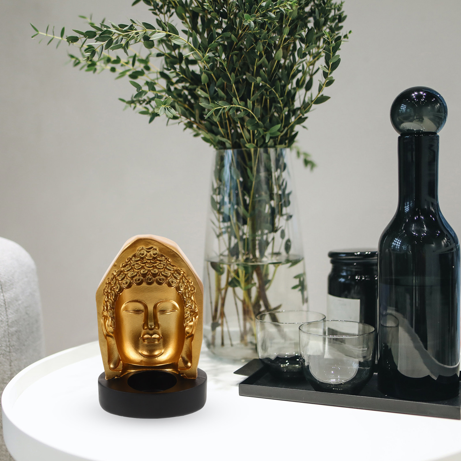 Tea Light Holder Resin Buddha  - Resin Art And Decor recension och pris