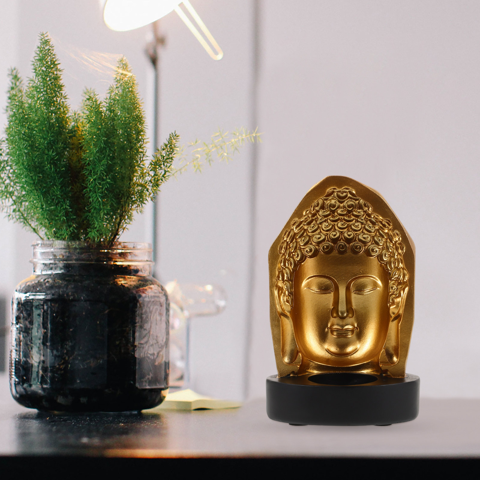 Tea Light Holder Resin Buddha  - Resin Art And Decor recension och pris