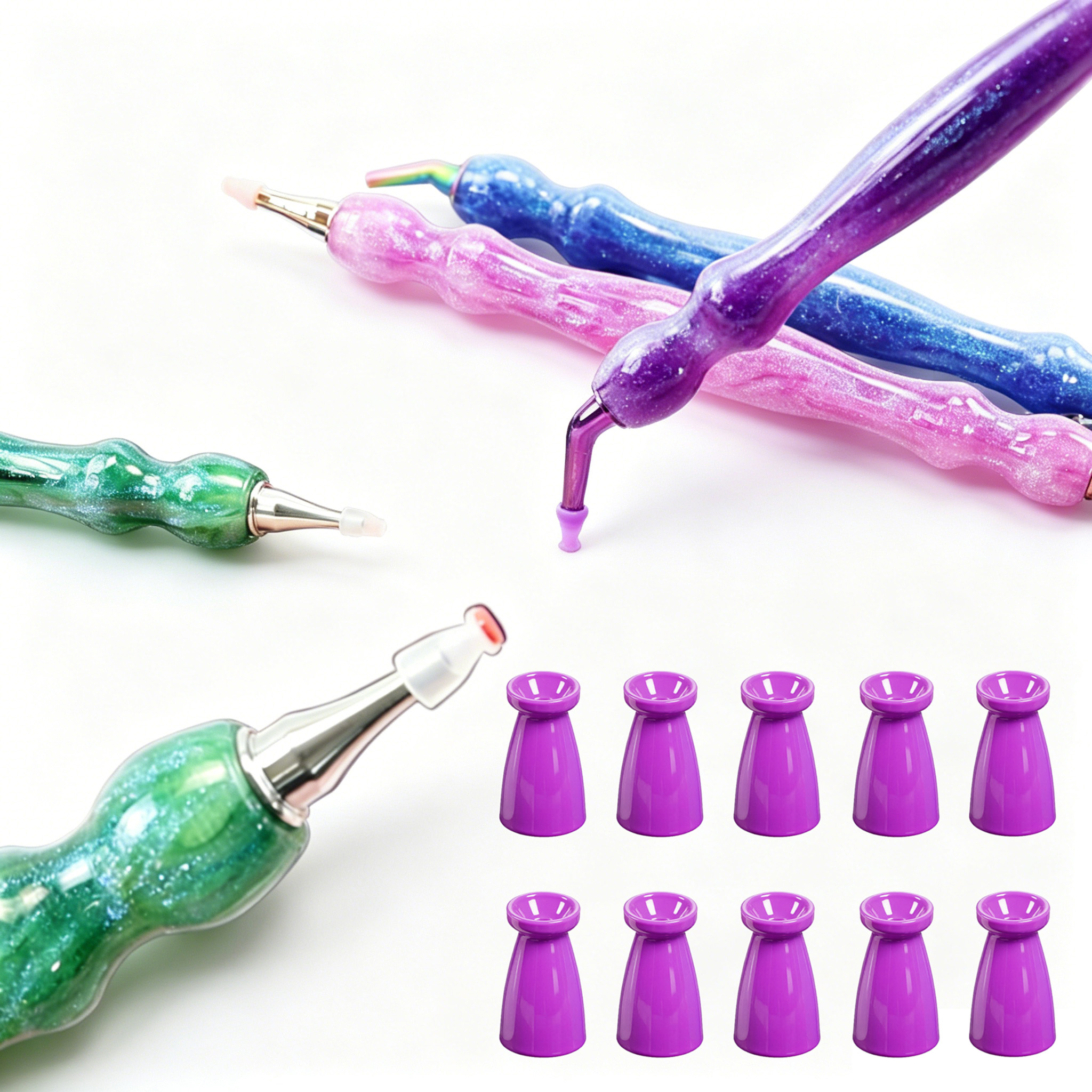 10Pcs Silicone Diamond Paintin - Resin Art Painting recension och pris