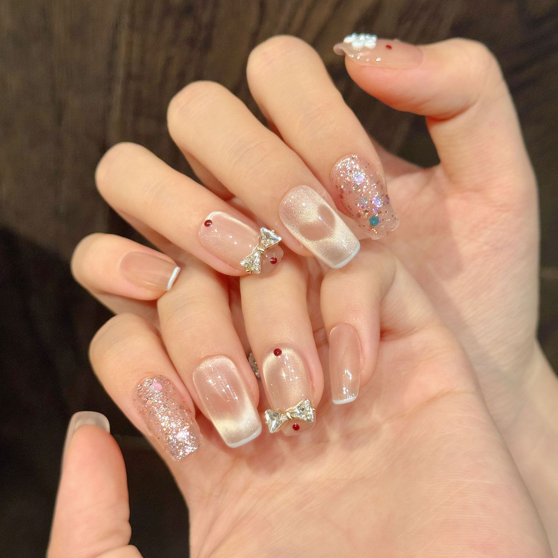 10pcs Glitter Love Design Hand - Resin Art Flowers recension och pris
