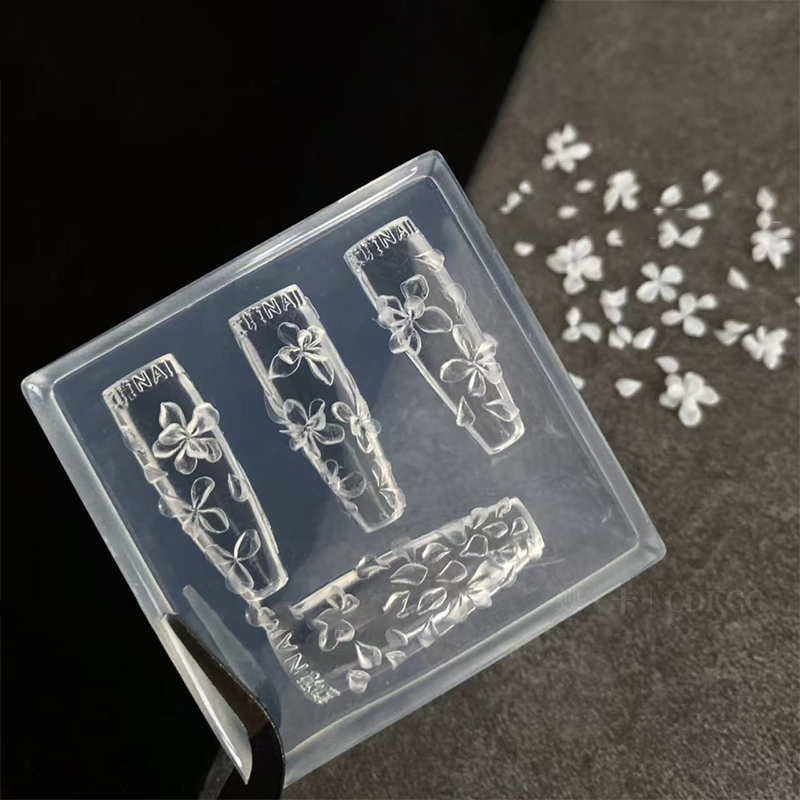 【O】3D Flowers Nail Mold DIY Si - Resin Art Template recension och pris