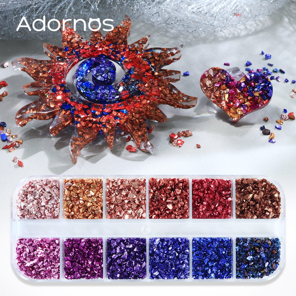 Multicolor Irregular Broken St - Resin Art A Keychain recension och pris