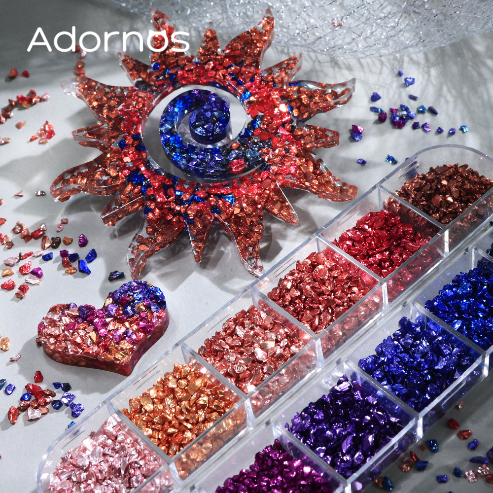 Multicolor Irregular Broken St - Resin Art A Keychain recension och pris