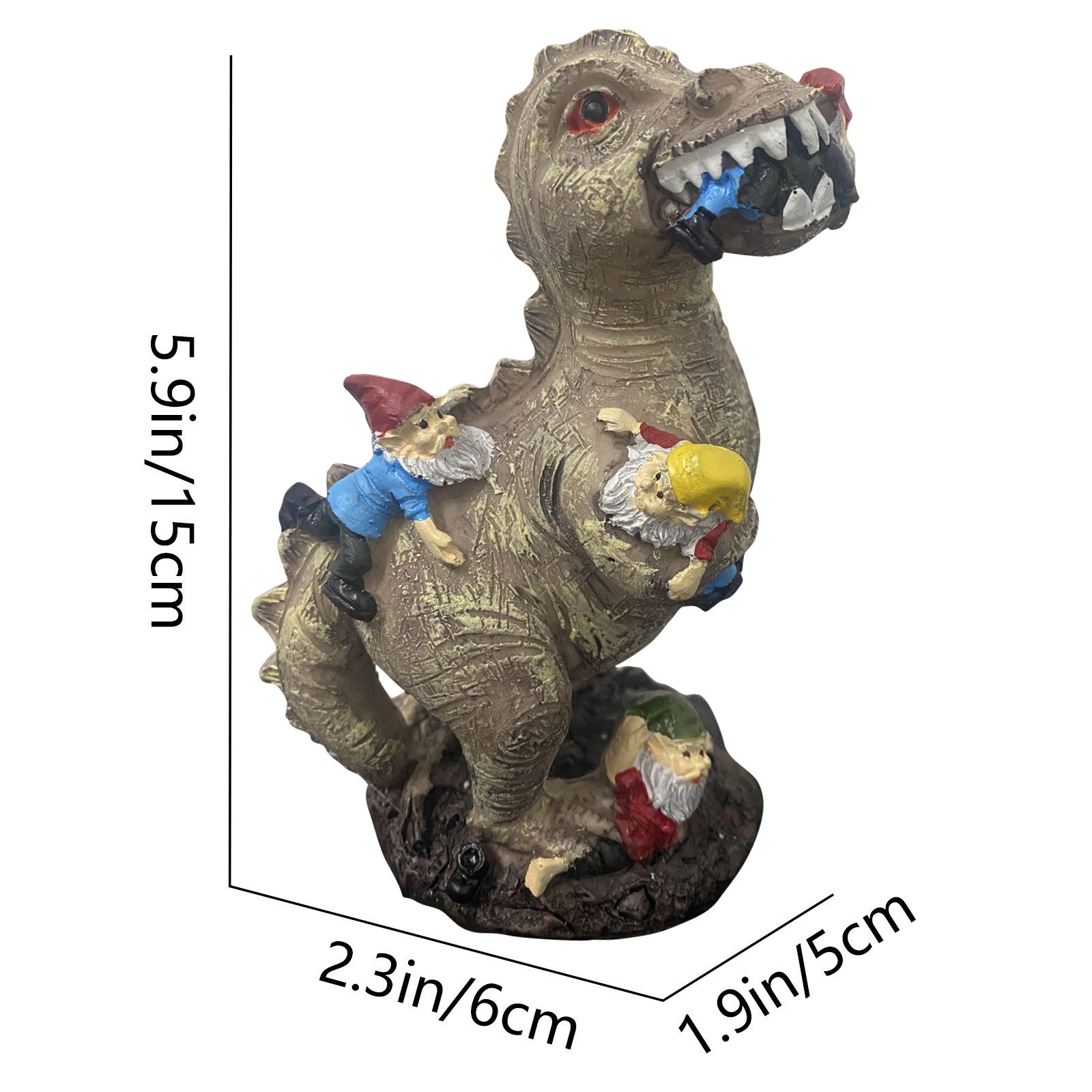 Mischievous Dinosaur Garden Ea - Resin Art And Decor recension och pris