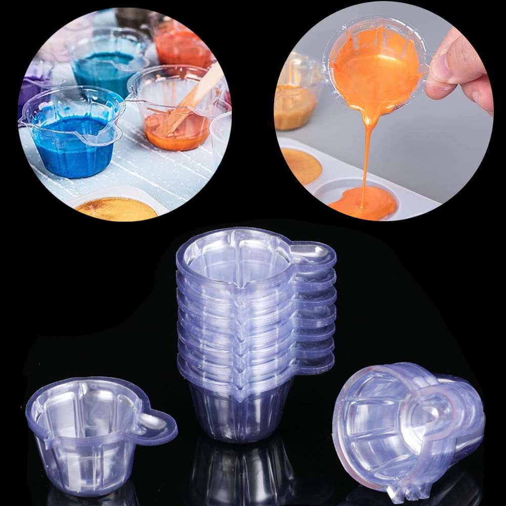 10/20/50/100Pcs 40ML Plastic D - Resin Mixing Cup recension och pris