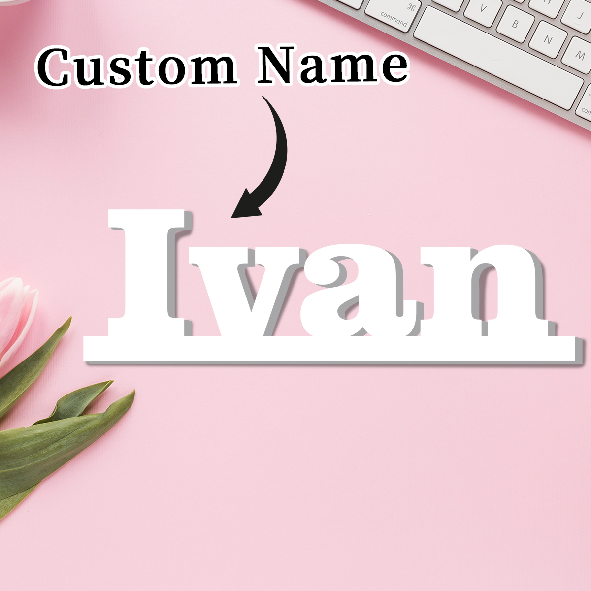 1pc Custom Name Ivan PVC Decor - Resin Art And Decor recension och pris