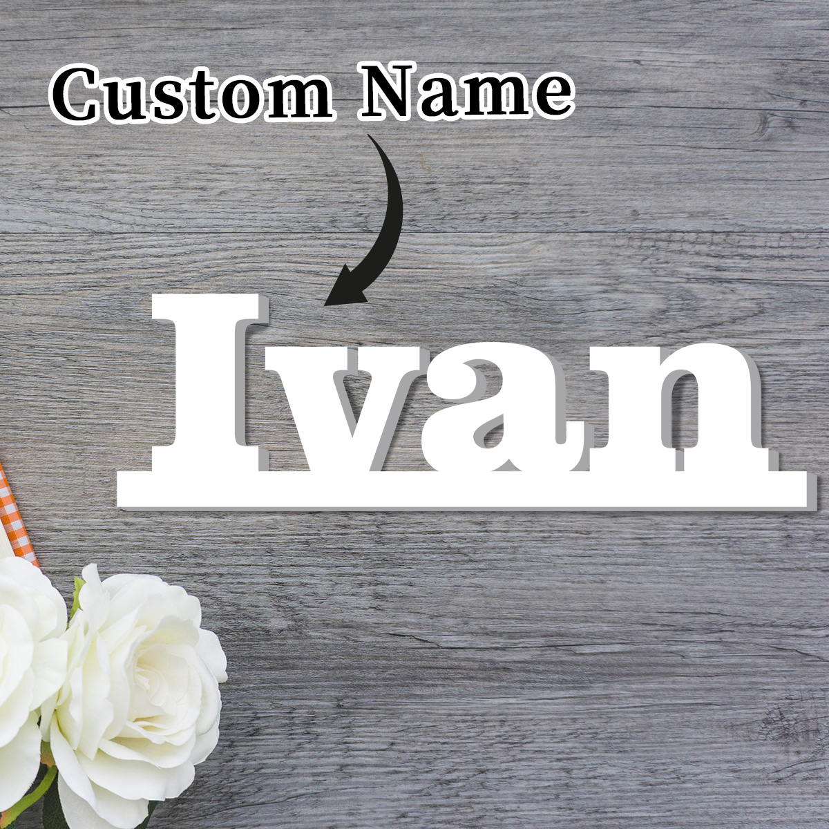 1pc Custom Name Ivan PVC Decor - Resin Art And Decor recension och pris