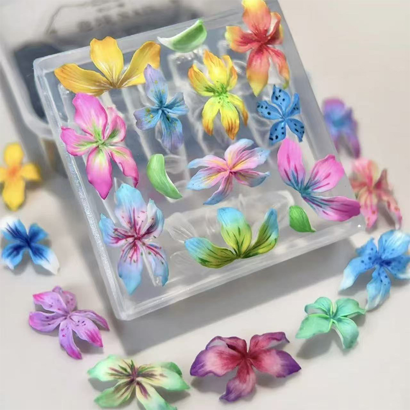 **1PC 3D Flowers Nail Mold DIY - Resin Art Template recension och pris