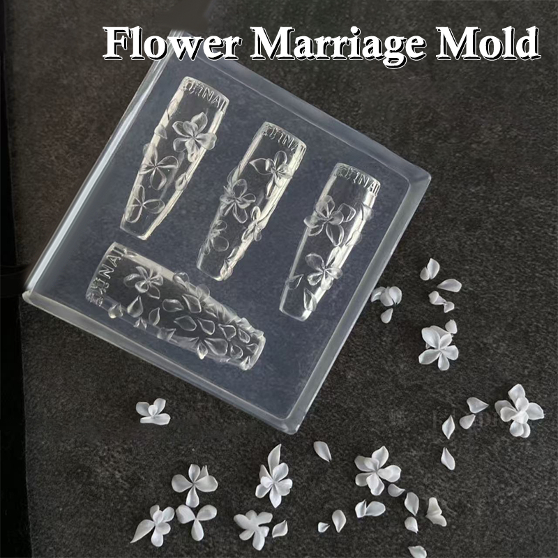 **1PC 3D Flowers Nail Mold DIY - Resin Art Template recension och pris