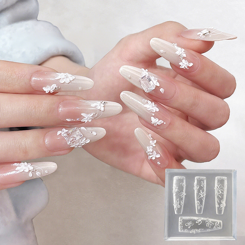 [J] 3D Flowers Nail Mold DIY S - Resin Art Template recension och pris