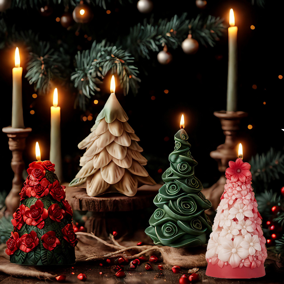 3D Christmas Tree Silicone Can - Resin Art Tree recension och pris