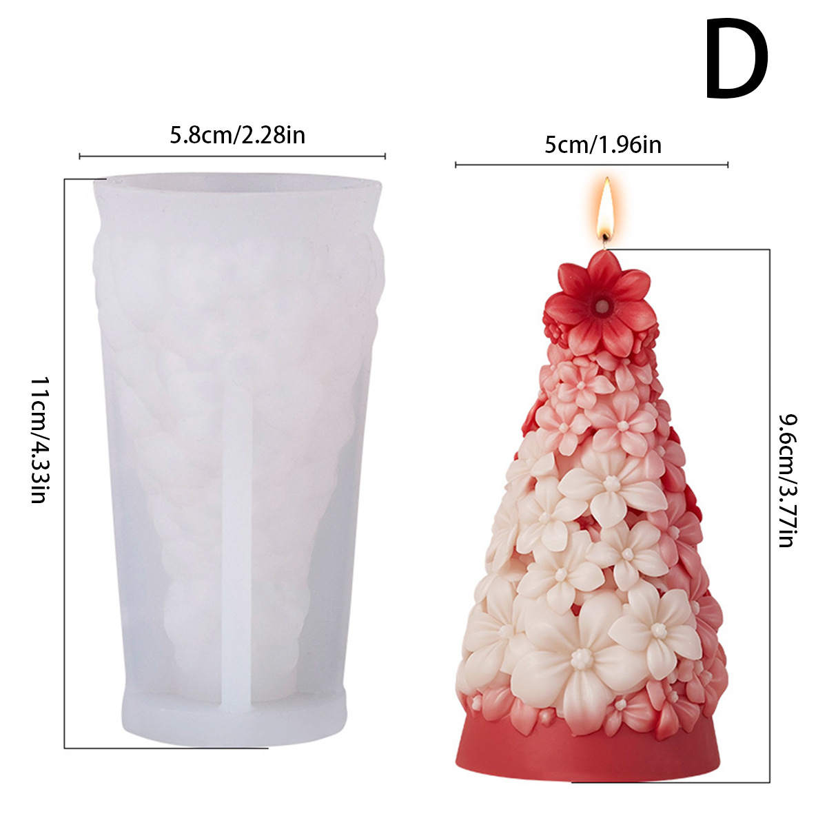 3D Christmas Tree Silicone Can - Resin Art Tree recension och pris
