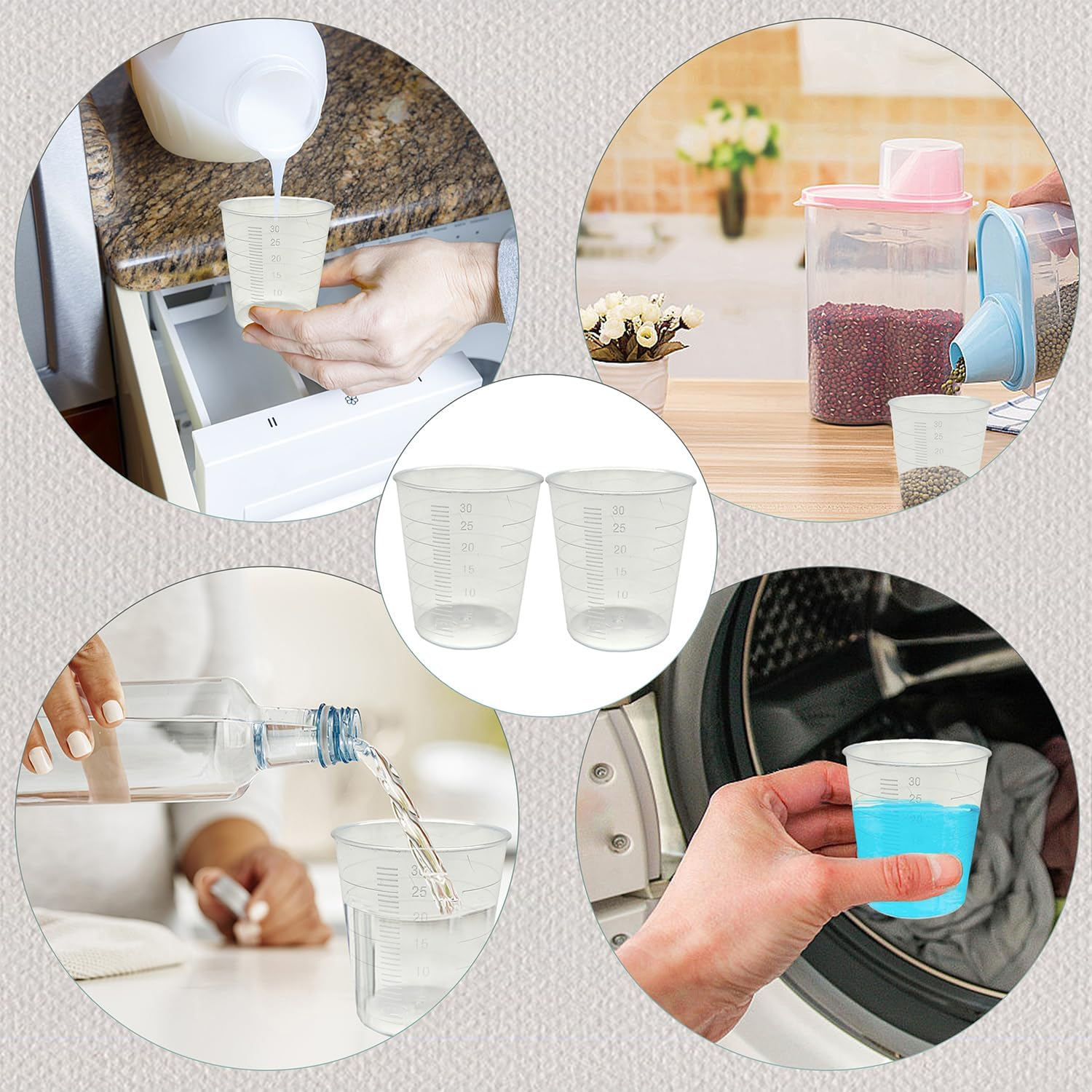 20pc 30ml Clear Plastic Liquid - Resin Mixing Cup recension och pris