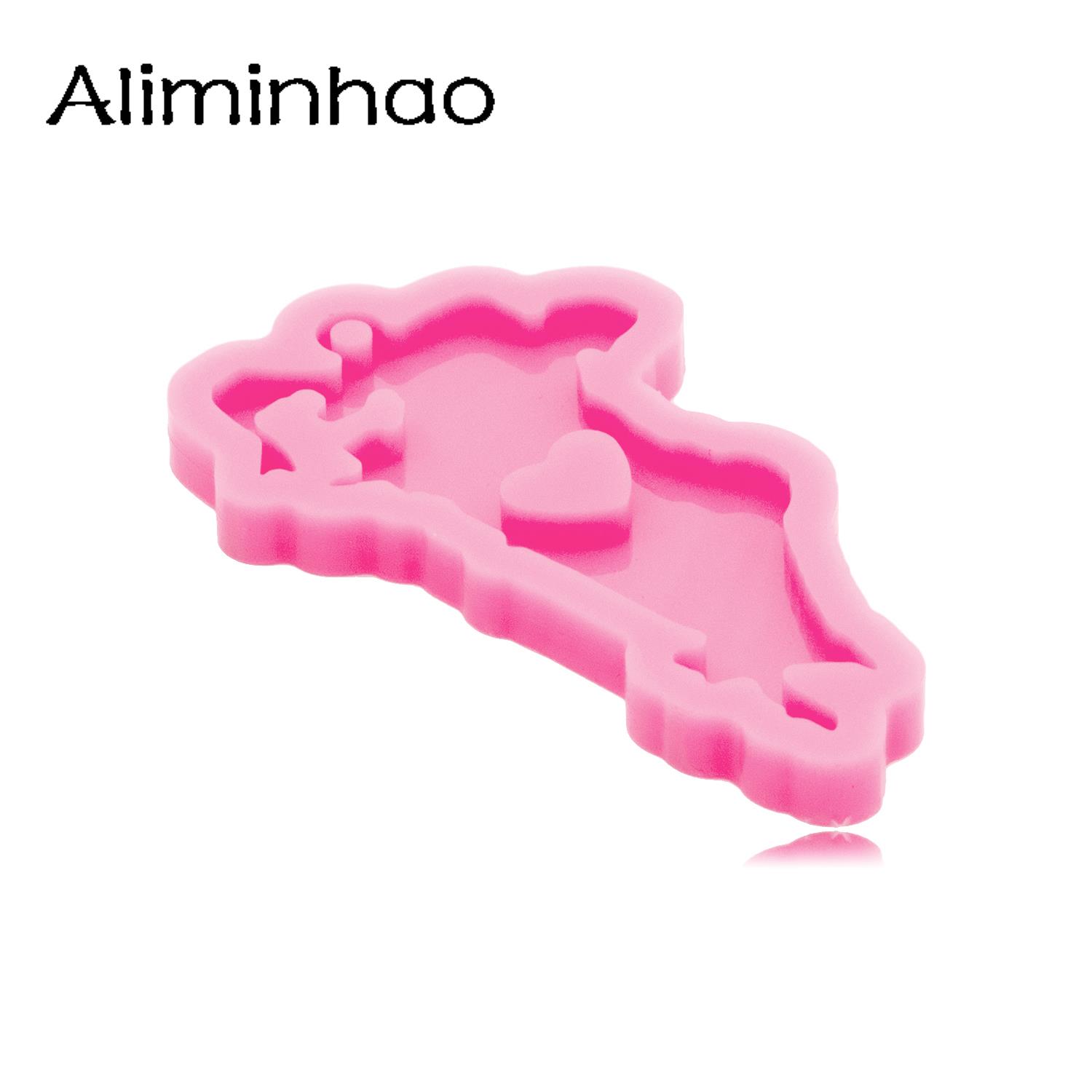 DY1435 Shiny Bahrain Map Silic - Resin Art A Keychain recension och pris