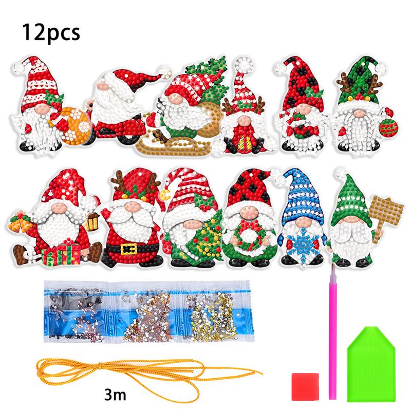 Christmas Art Painting Pendant - Resin Art A Keychain recension och pris
