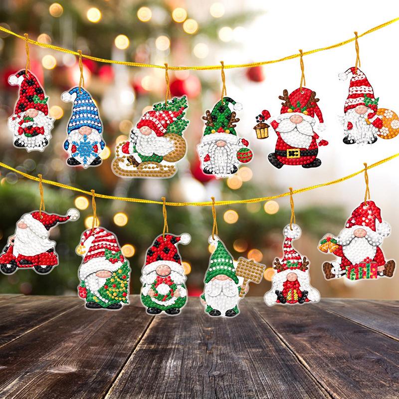 Christmas Art Painting Pendant - Resin Art A Keychain recension och pris