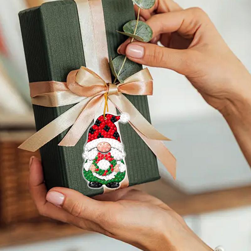 Christmas Art Painting Pendant - Resin Art A Keychain recension och pris