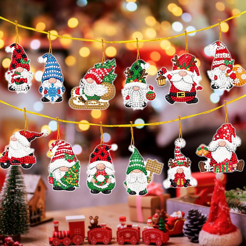 Christmas Art Painting Pendant - Resin Art A Keychain recension och pris