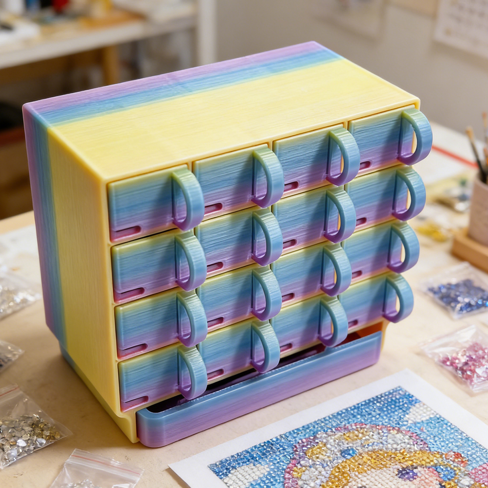 Portable Container Diamond Pai - Resin Art Painting recension och pris
