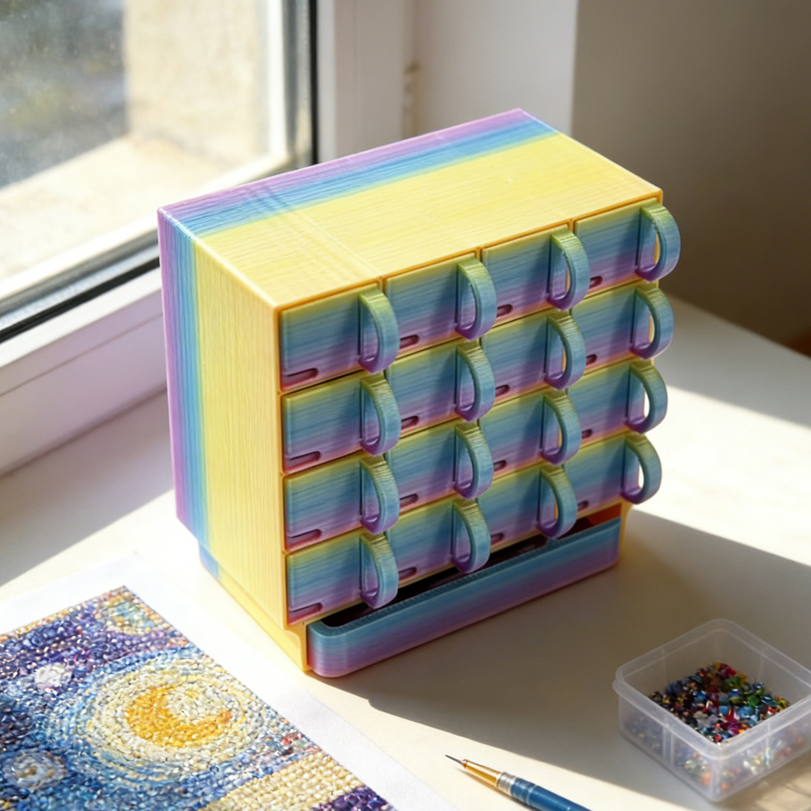 Portable Container Diamond Pai - Resin Art Painting recension och pris