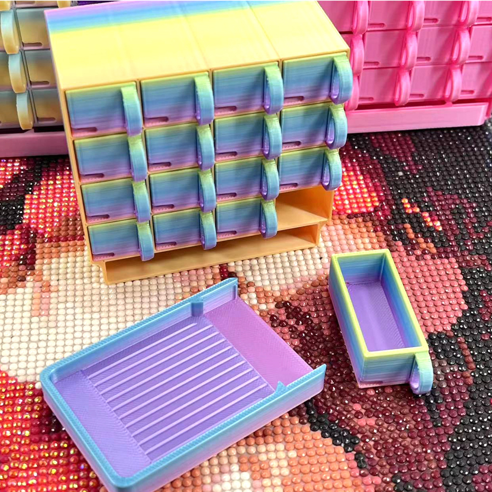 Portable Container Diamond Pai - Resin Art Painting recension och pris
