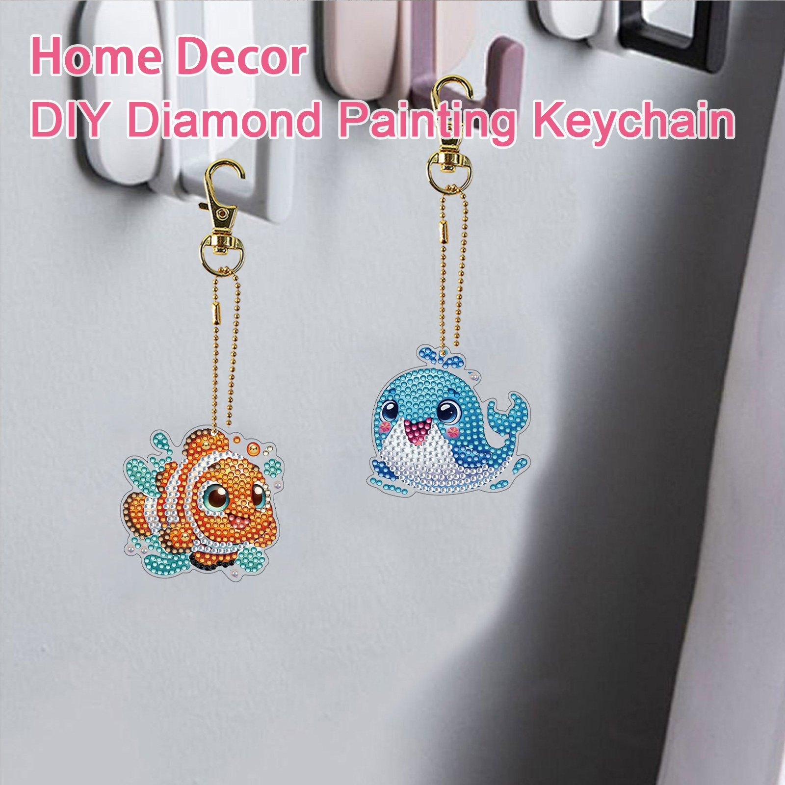 15Pcs DiY Diamond Art Keychain - Resin Art A Keychain recension och pris