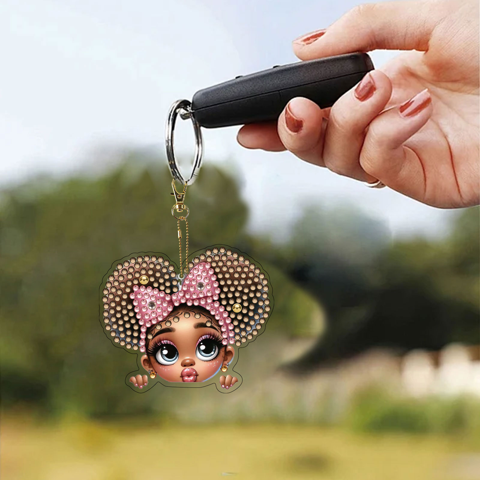 15Pcs DiY Diamond Art Keychain - Resin Art A Keychain recension och pris