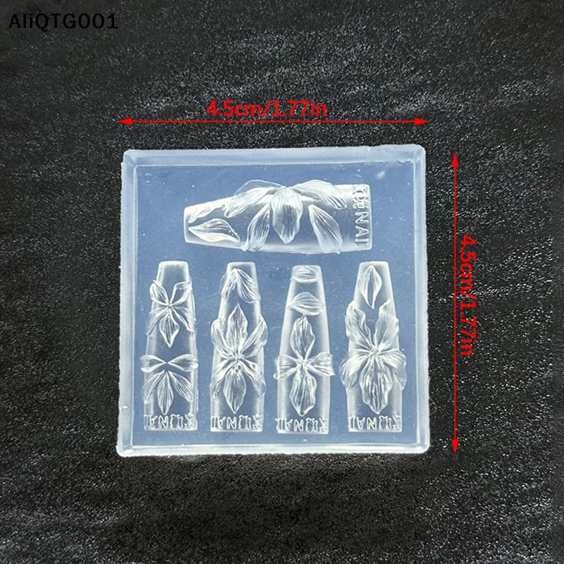 3D Flowers Nail Mold DIY Silic - Resin Art Template recension och pris