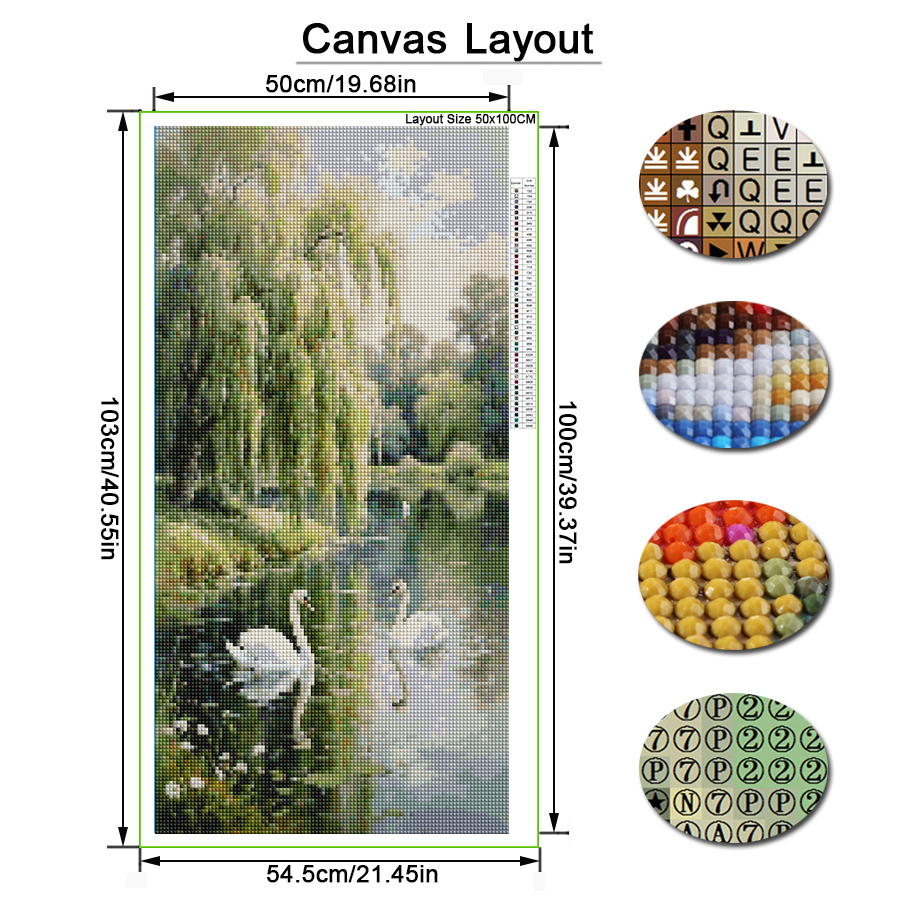 Abstract Willow Tree Swan Larg - Resin Art Tree recension och pris