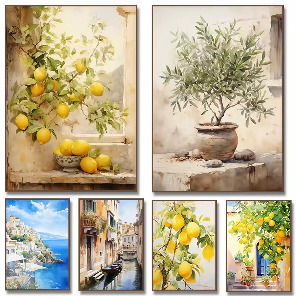 Lemon Olive Tree Retro Mediter - Resin Art Tree recension och pris