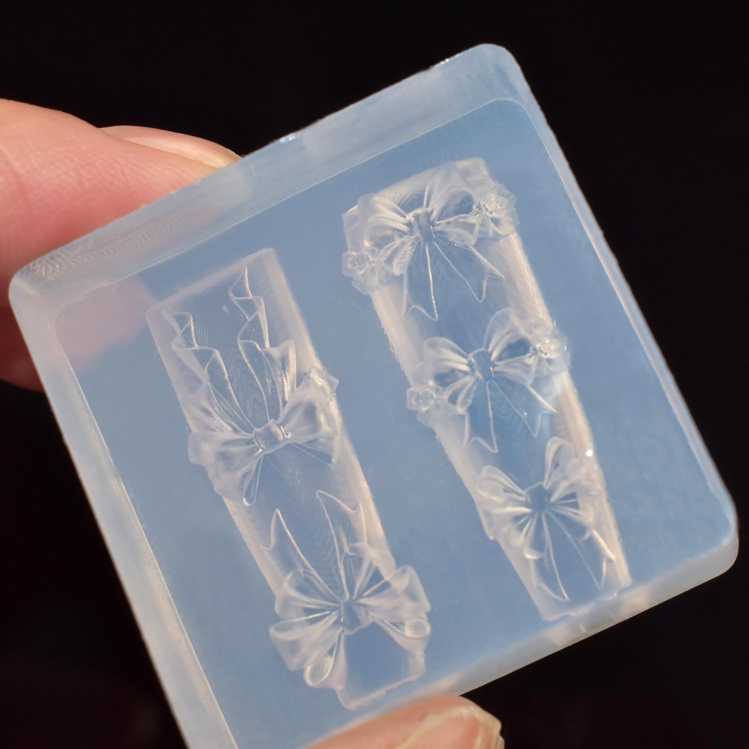 3D Bow Nail Mold Silicone Nail - Resin Art Template recension och pris