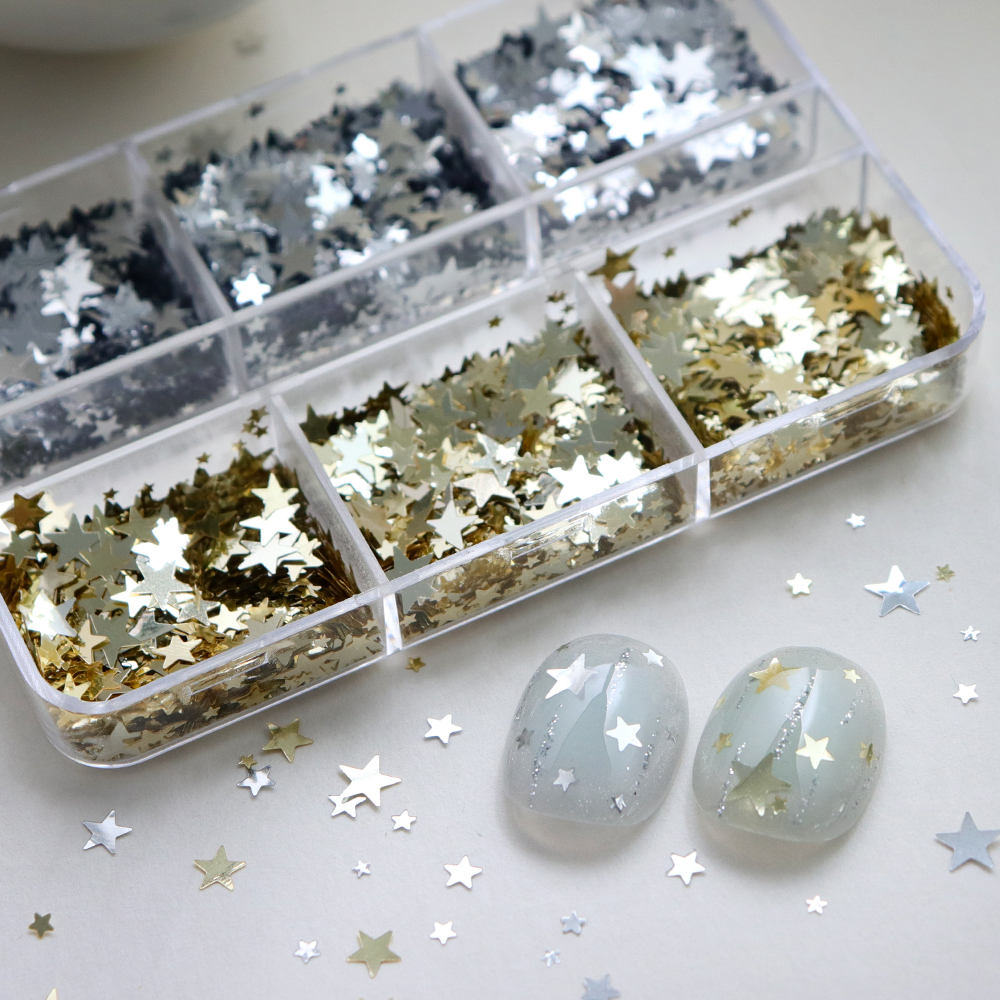 1-5MM Holographic Stars Glitte - Resin Art A Keychain recension och pris