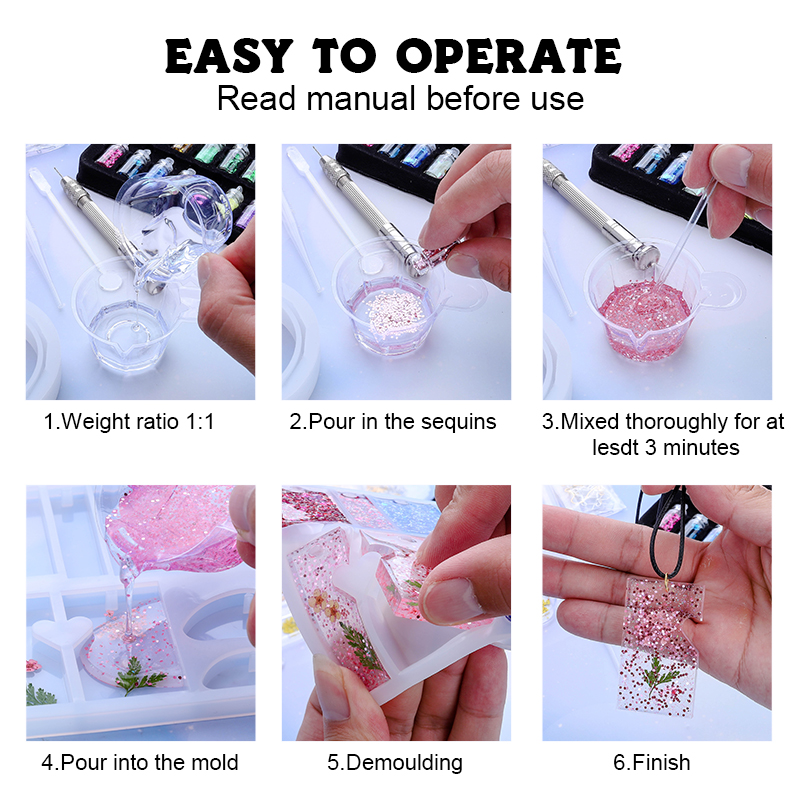 Epoxy Resin Silicone Molds Sta - Resin Art A Keychain recension och pris