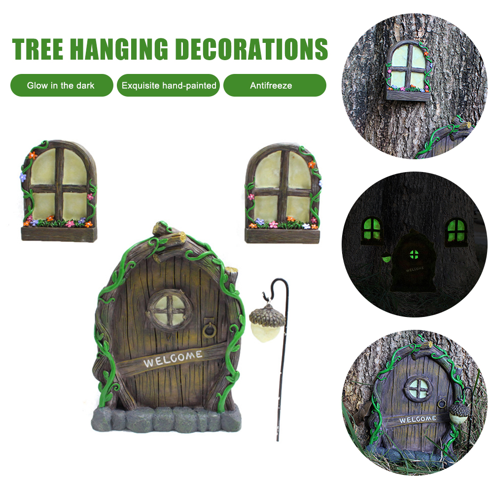 3pcs Tree Sculpture Garden Gno - Resin Art Tree recension och pris