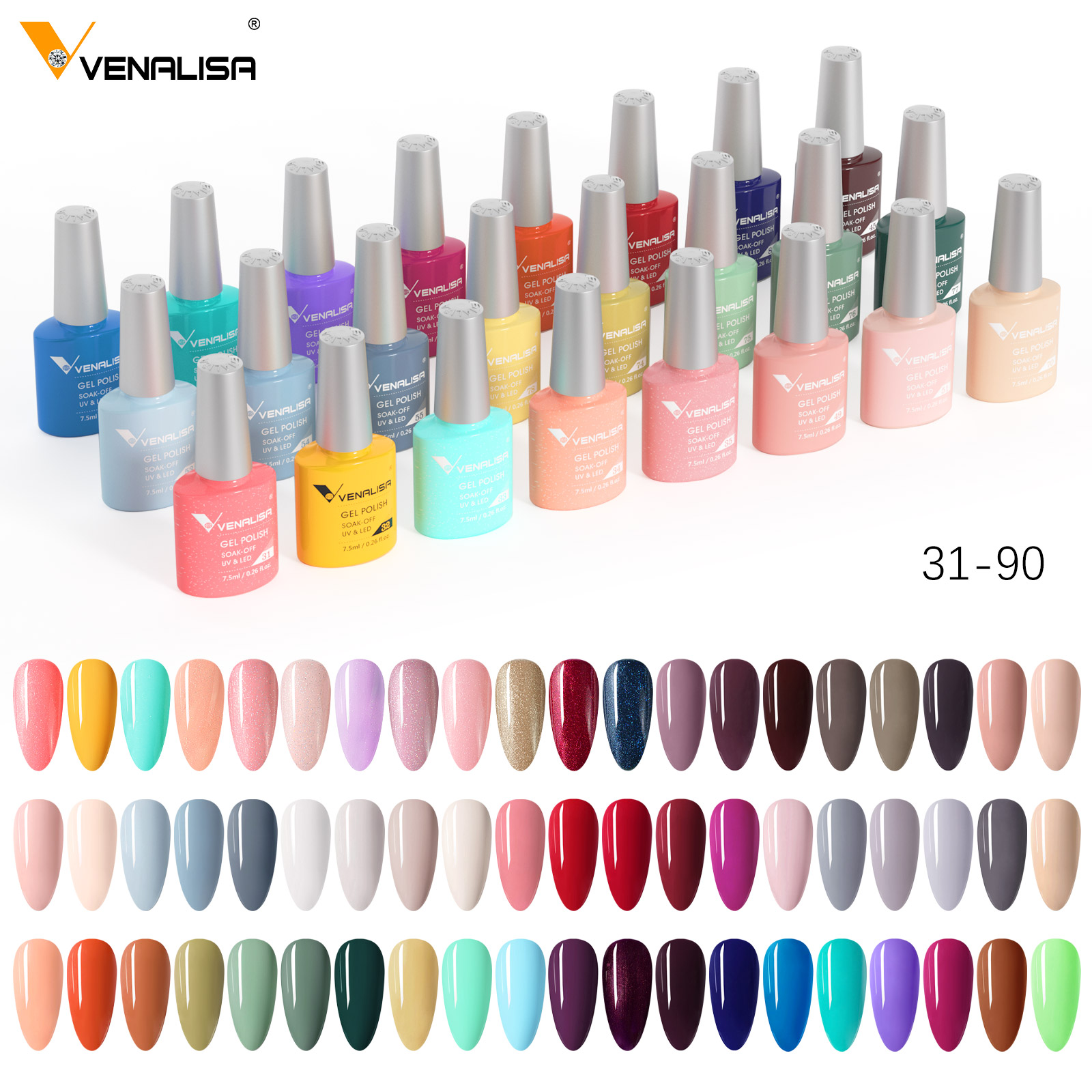 VENALISA Nail Gel Polish 7.5ml - Resin Art Training recension och pris
