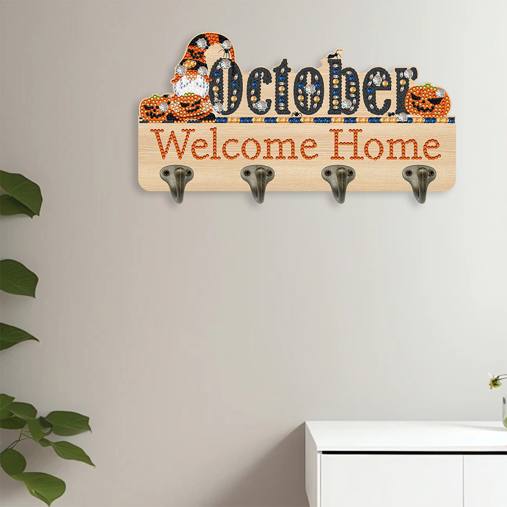 Wooden Welcome Home Calendar D - Resin Art A Keychain recension och pris