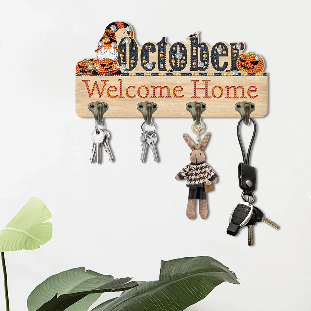 Wooden Welcome Home Calendar D - Resin Art A Keychain recension och pris