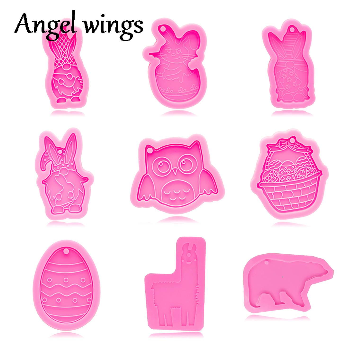 DY0943 Silicone Easter Bunny/E - Resin Art A Keychain recension och pris