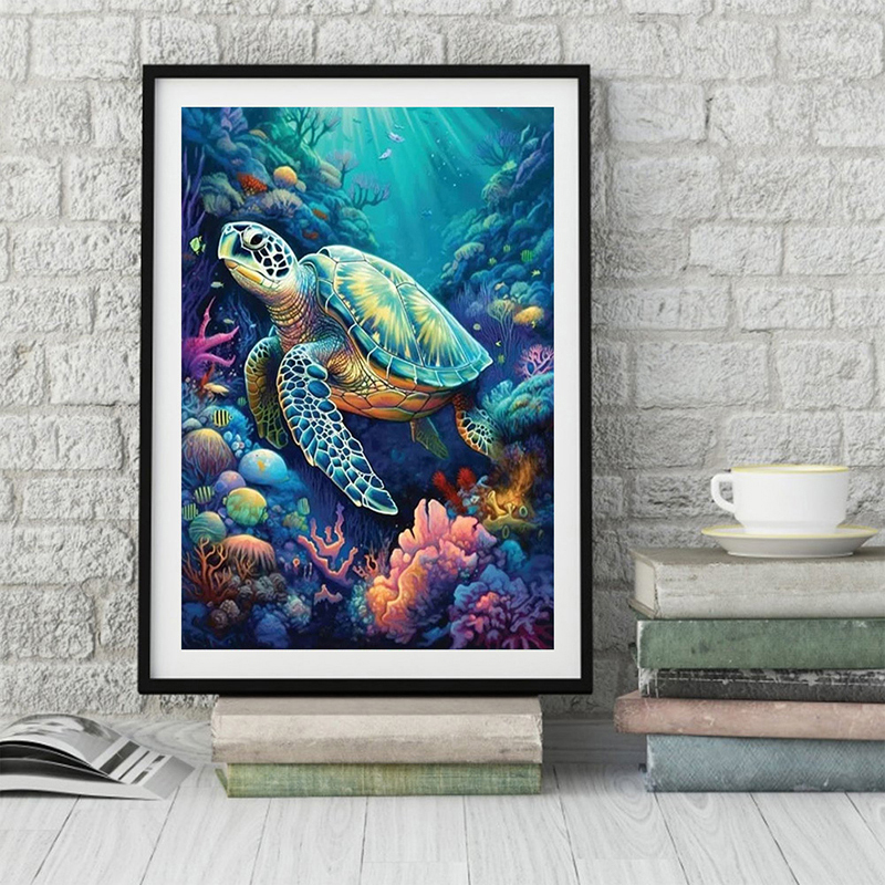 1PC frameless  Full Square Rou - Resin Art On Wall recension och pris