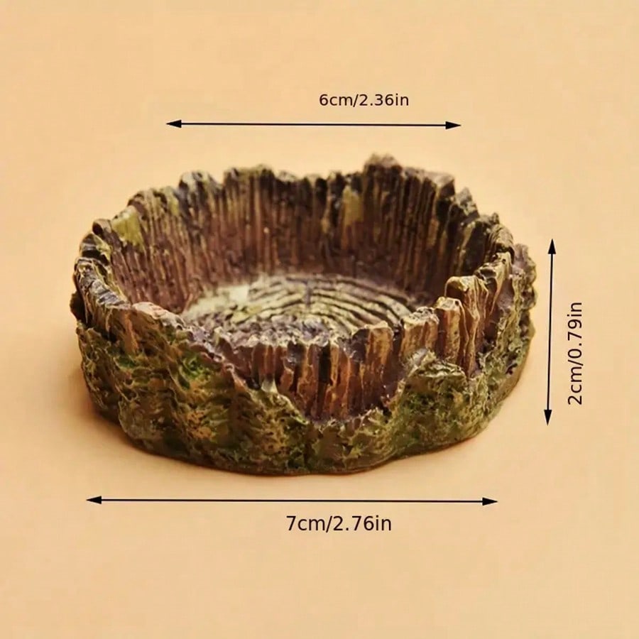 1 pcs Tree Stump  Shaped Repti - Resin Art Tree recension och pris