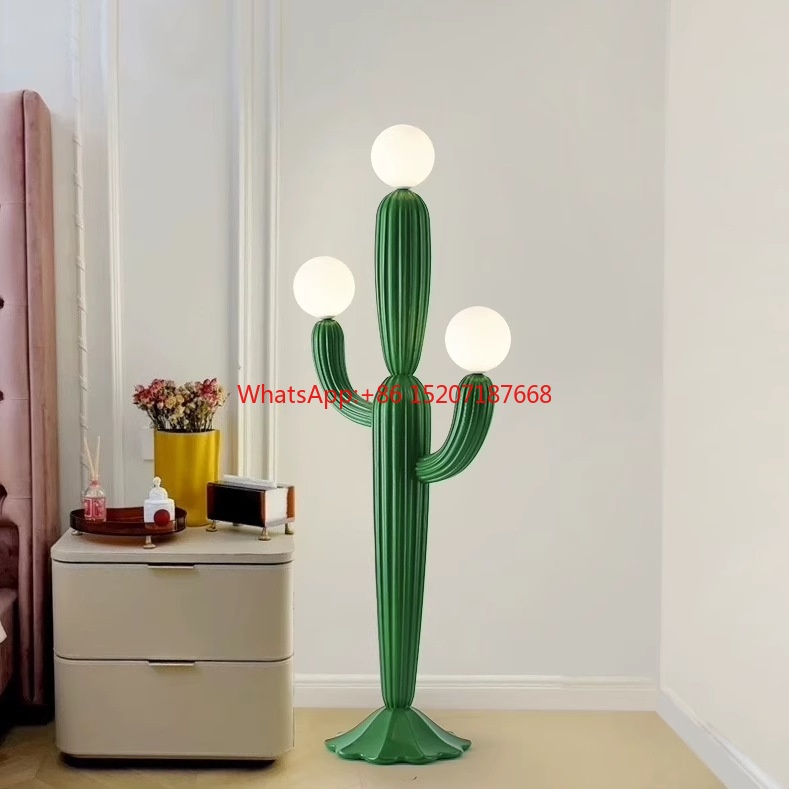 Cactus Floral Art LED Floor La - Resin Art Floor Design recension och pris